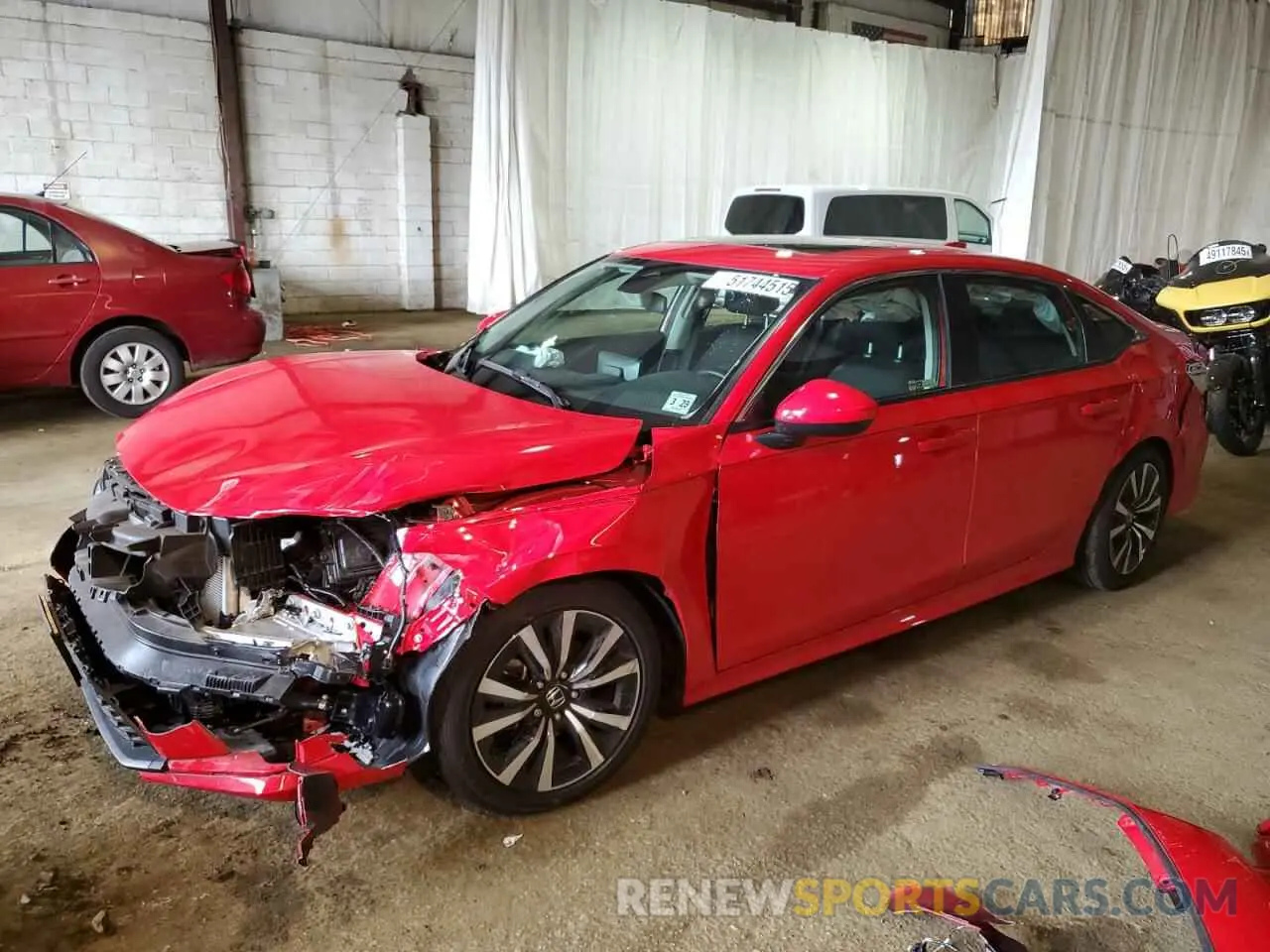 1 Photograph of a damaged car 2HGFE1F77RH320738 HONDA CIVIC 2024