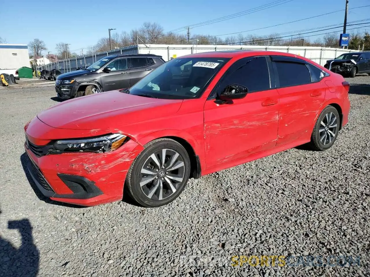 1 Photograph of a damaged car 2HGFE1F7XRH321446 HONDA CIVIC 2024