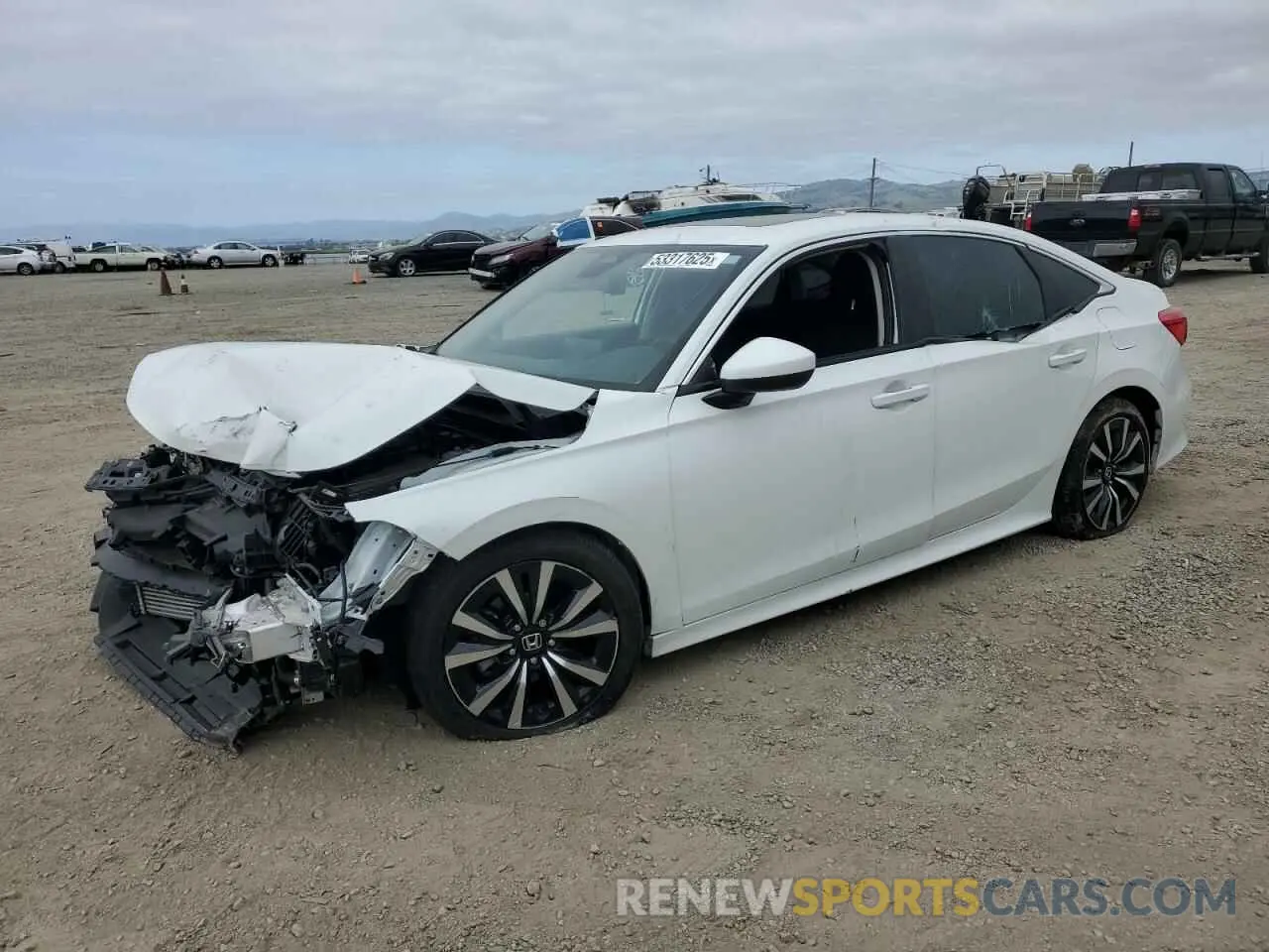 1 Photograph of a damaged car 2HGFE1F7XRH328882 HONDA CIVIC 2024
