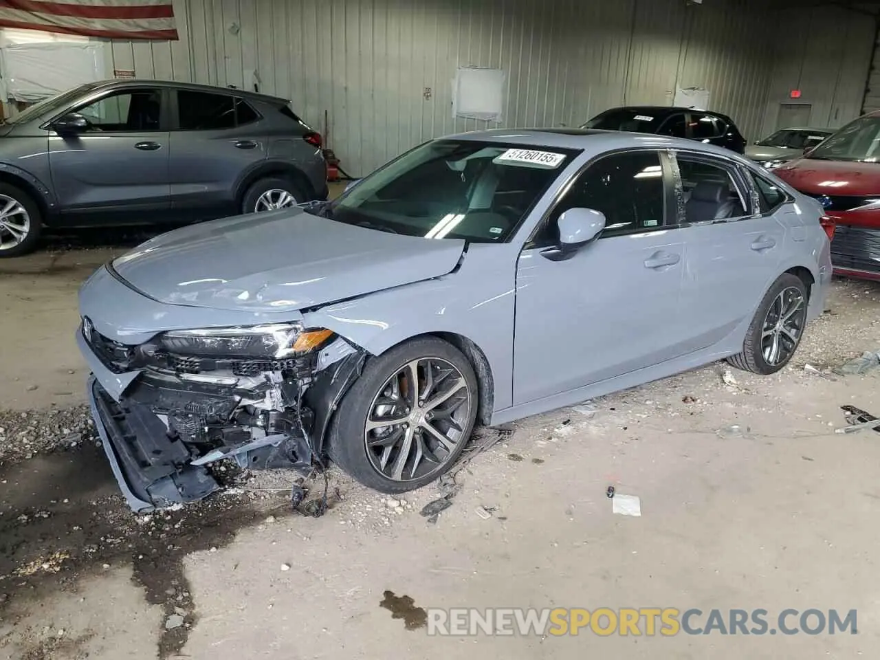 1 Photograph of a damaged car 2HGFE1F93RH307311 HONDA CIVIC 2024