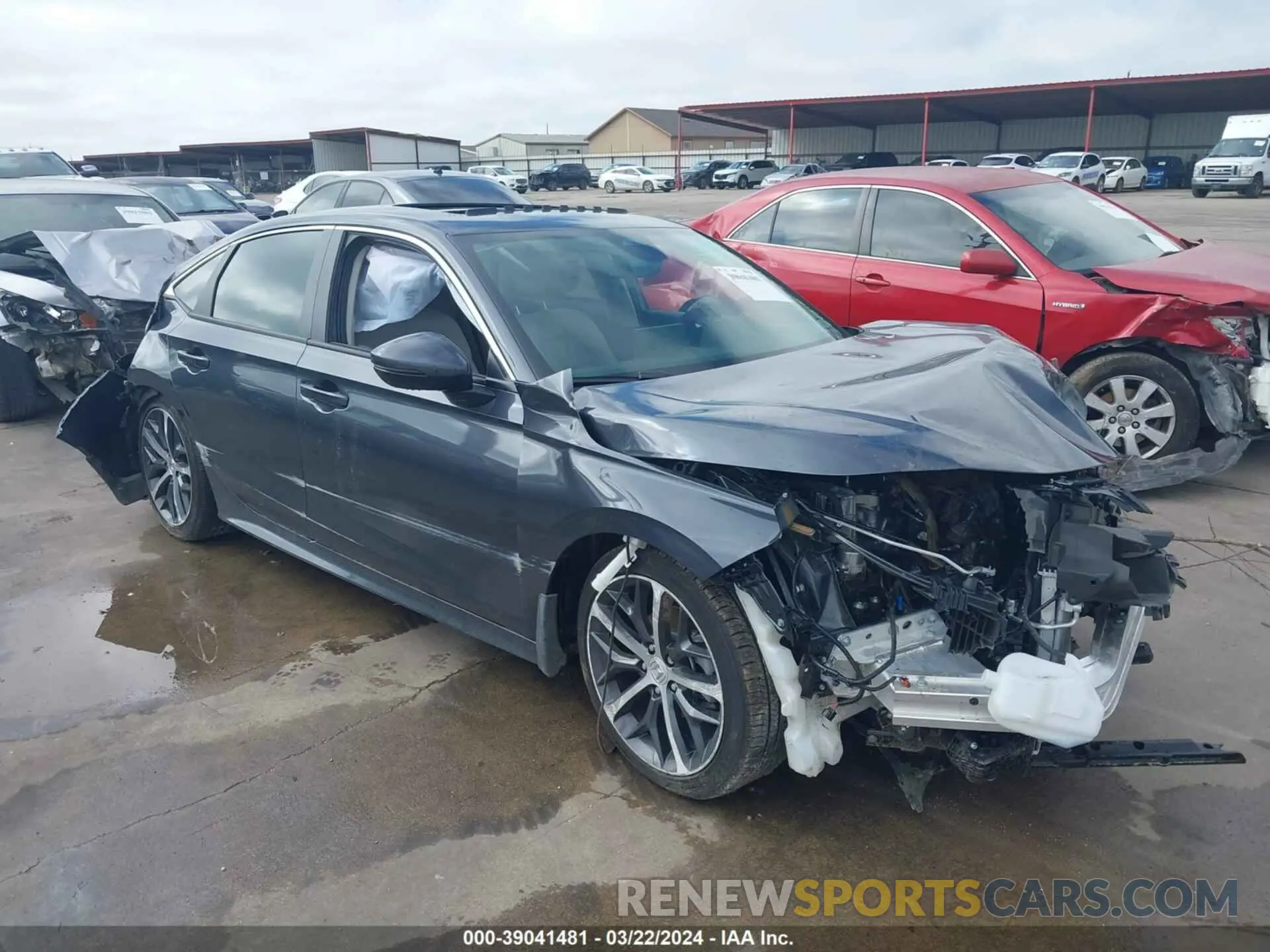 1 Photograph of a damaged car 2HGFE1F94RH317085 HONDA CIVIC 2024