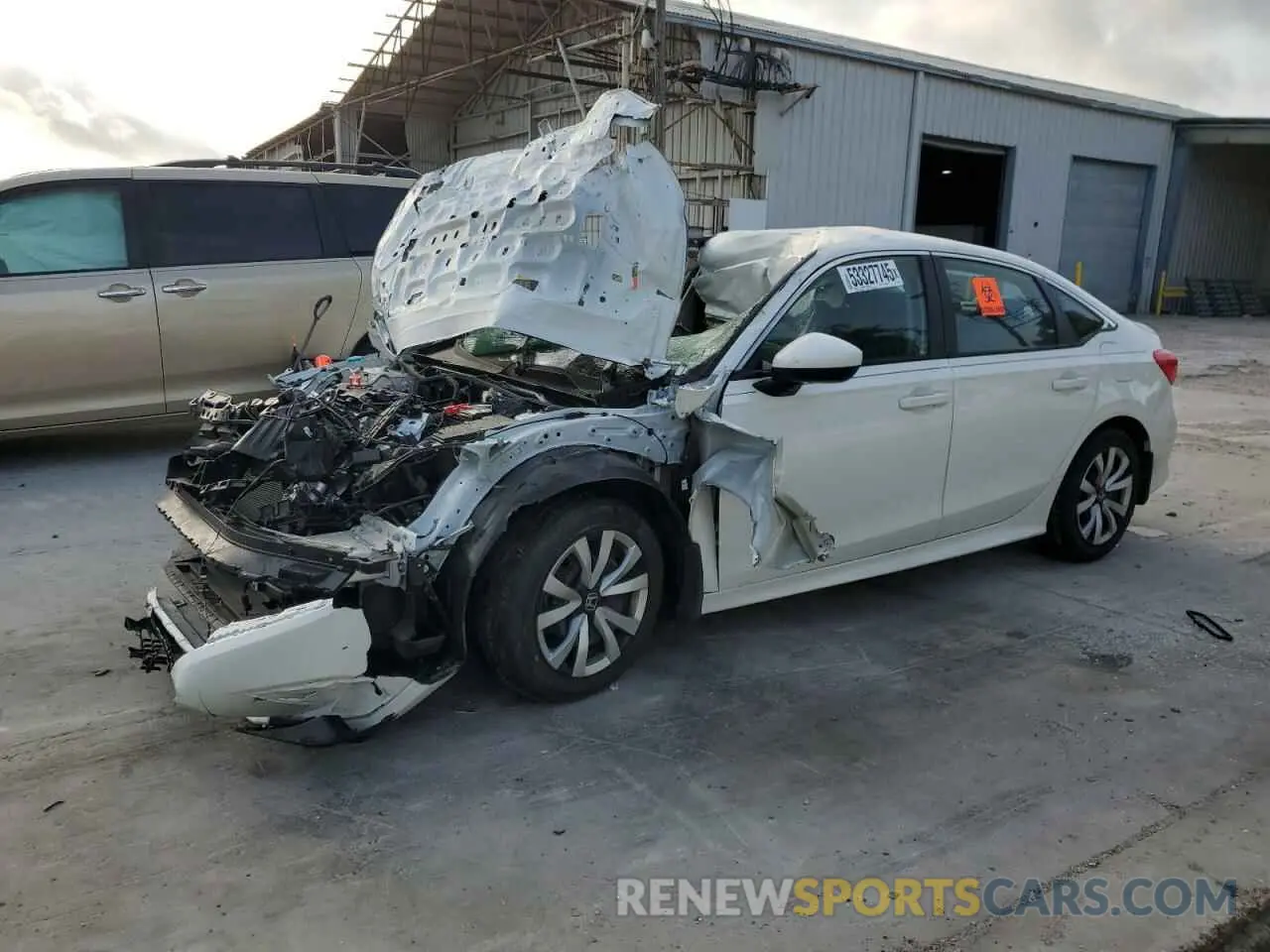 1 Photograph of a damaged car 2HGFE2F20RH582207 HONDA CIVIC 2024