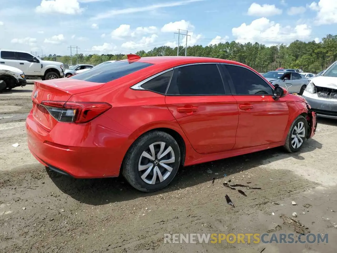 3 Photograph of a damaged car 2HGFE2F21RH511422 HONDA CIVIC 2024