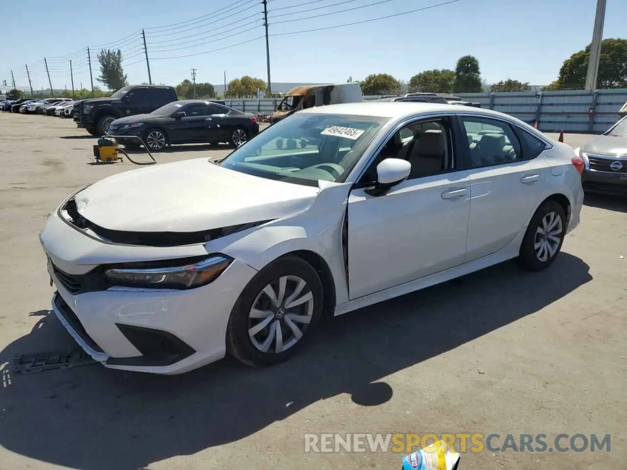 1 Photograph of a damaged car 2HGFE2F21RH536000 HONDA CIVIC 2024