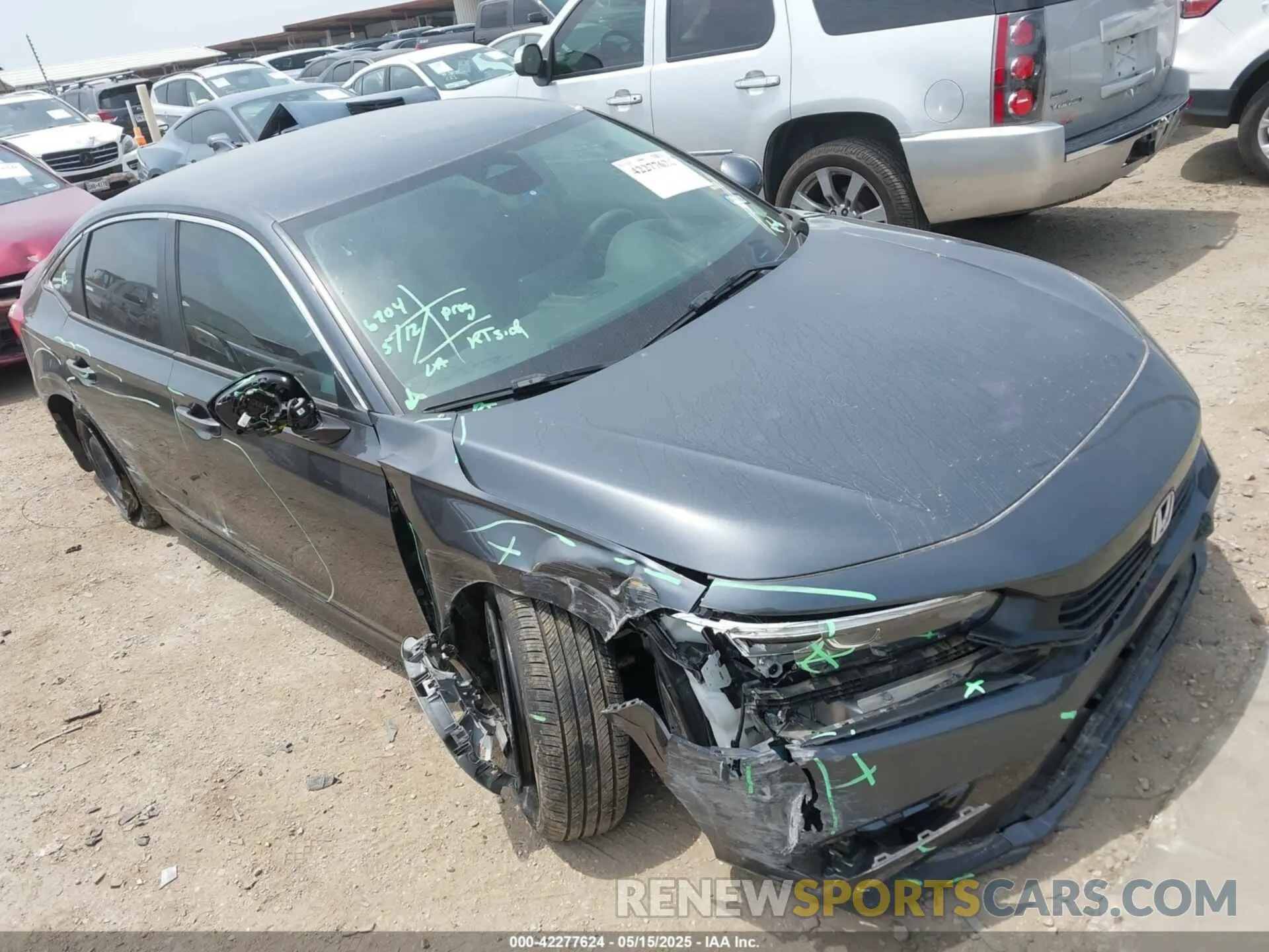 1 Photograph of a damaged car 2HGFE2F23RH571945 HONDA CIVIC 2024