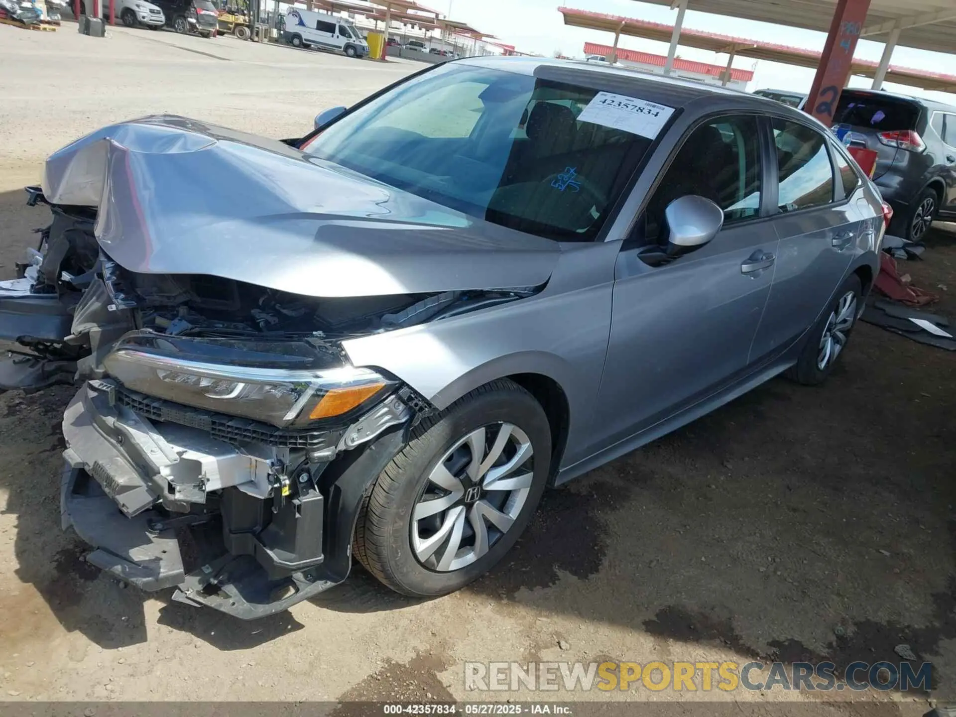 2 Photograph of a damaged car 2HGFE2F25RH537912 HONDA CIVIC 2024