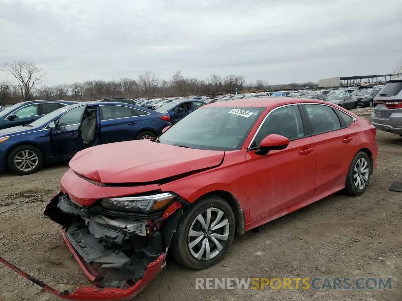 1 Photograph of a damaged car 2HGFE2F26RH511416 HONDA CIVIC 2024