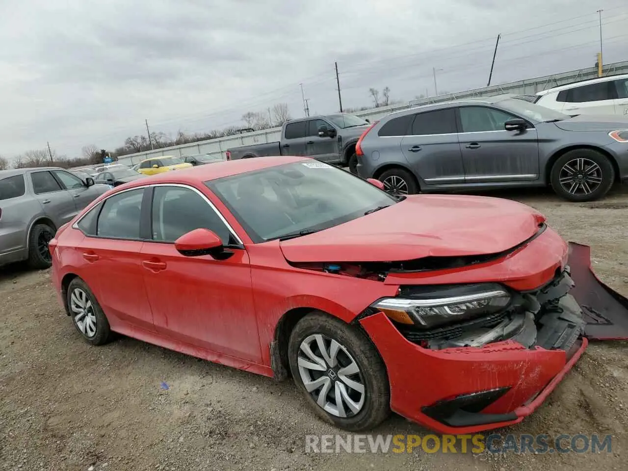 4 Photograph of a damaged car 2HGFE2F26RH511416 HONDA CIVIC 2024
