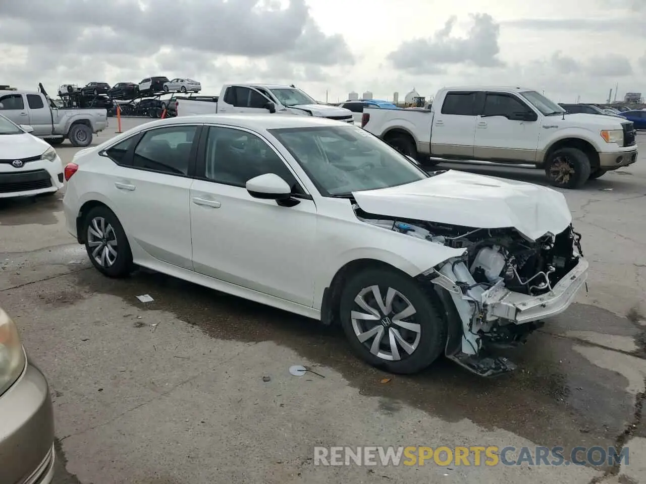 4 Photograph of a damaged car 2HGFE2F27RH571446 HONDA CIVIC 2024