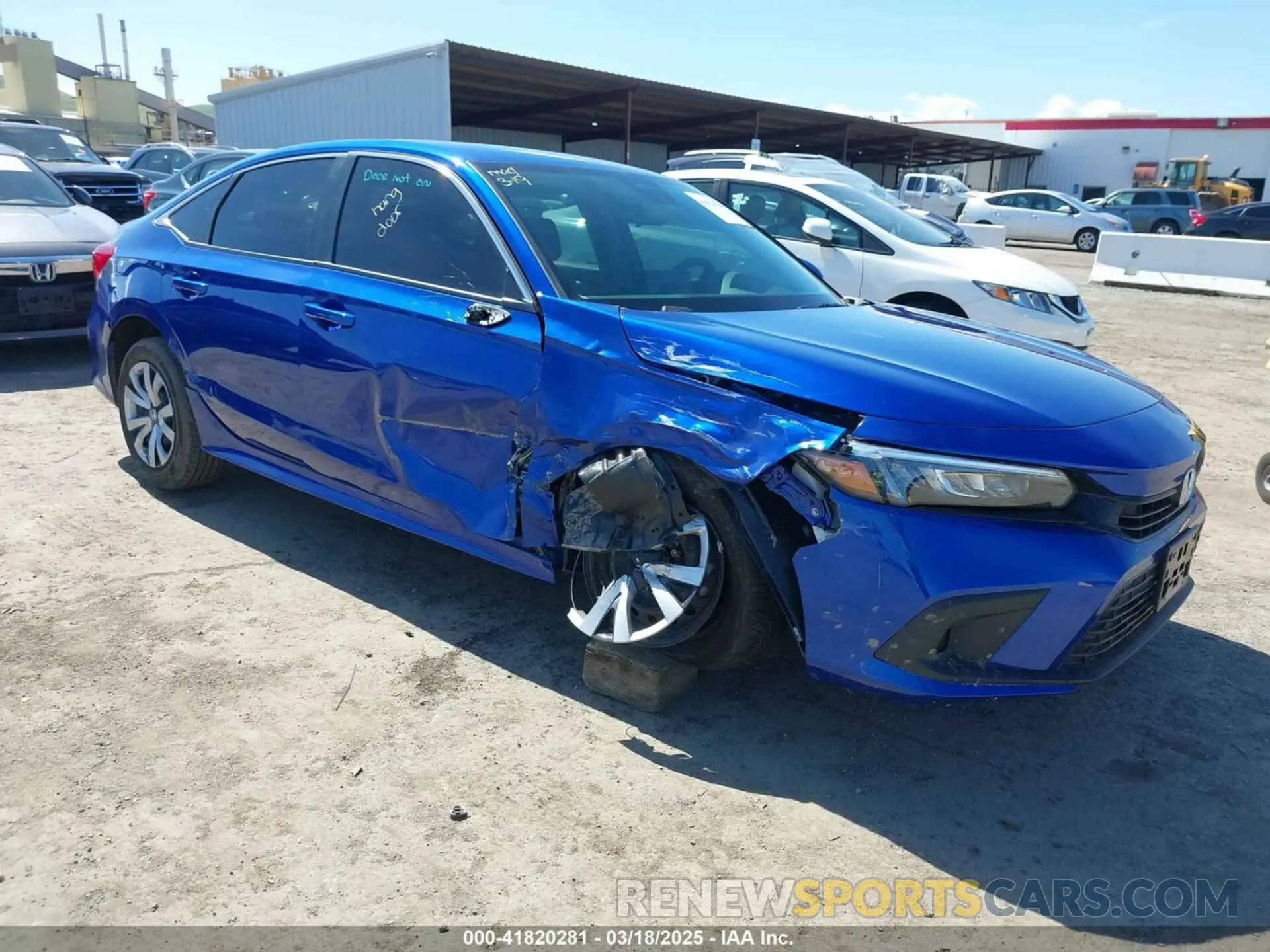 1 Photograph of a damaged car 2HGFE2F29RH563736 HONDA CIVIC 2024