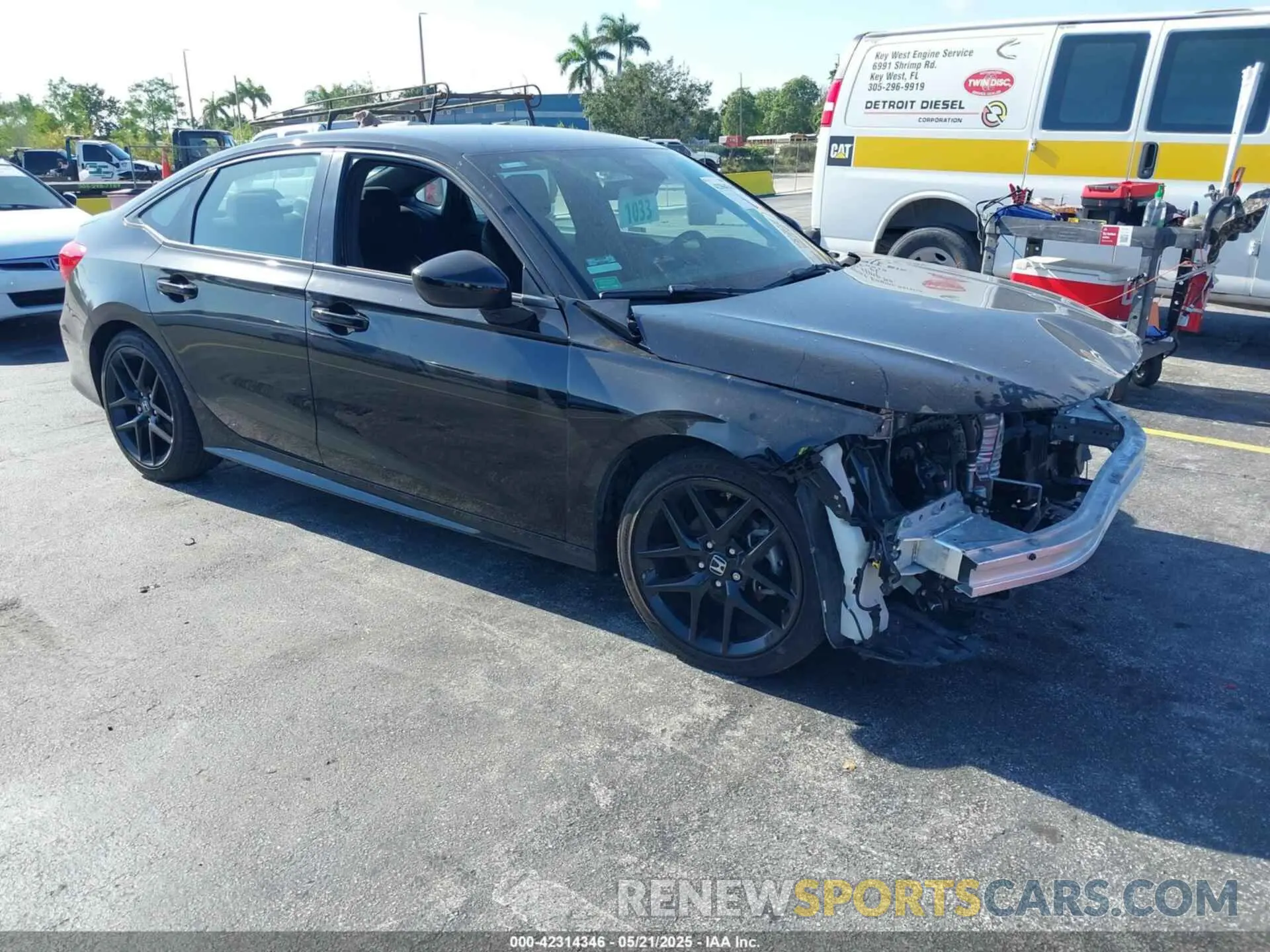 1 Photograph of a damaged car 2HGFE2F50RH521238 HONDA CIVIC 2024