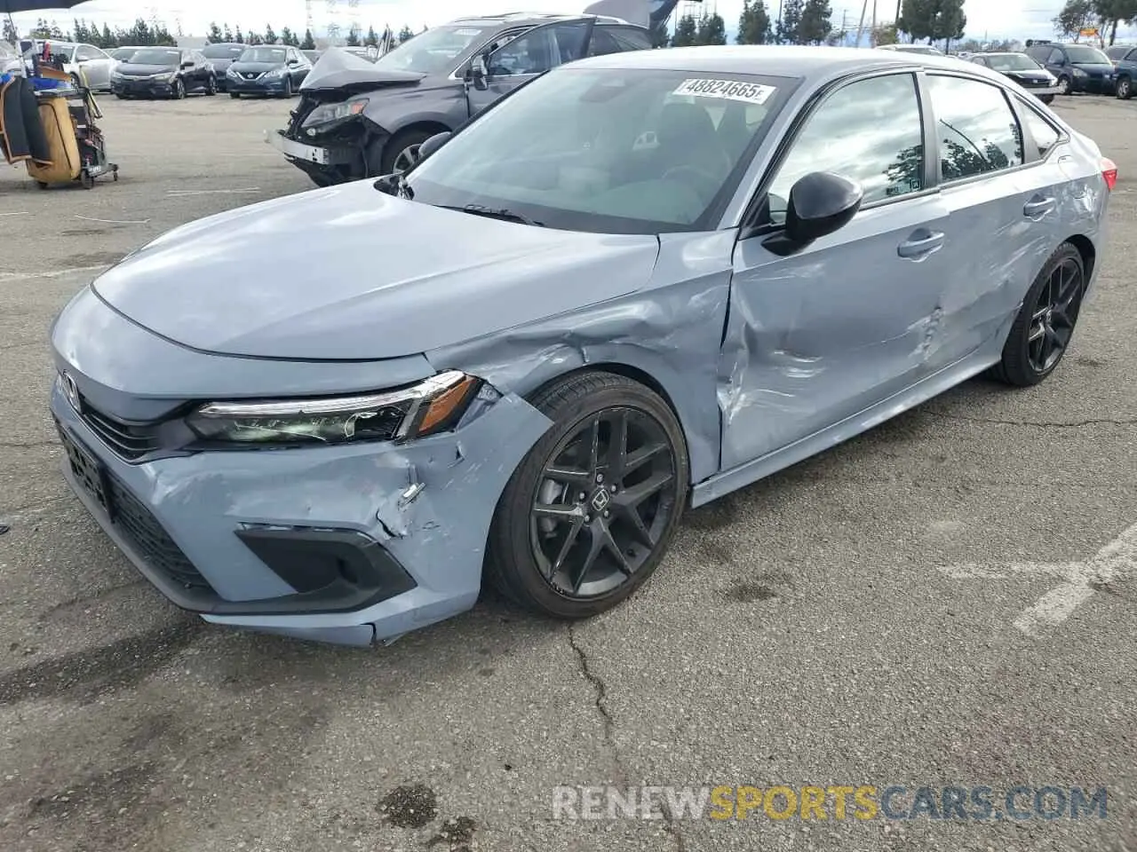 1 Photograph of a damaged car 2HGFE2F50RH545572 HONDA CIVIC 2024