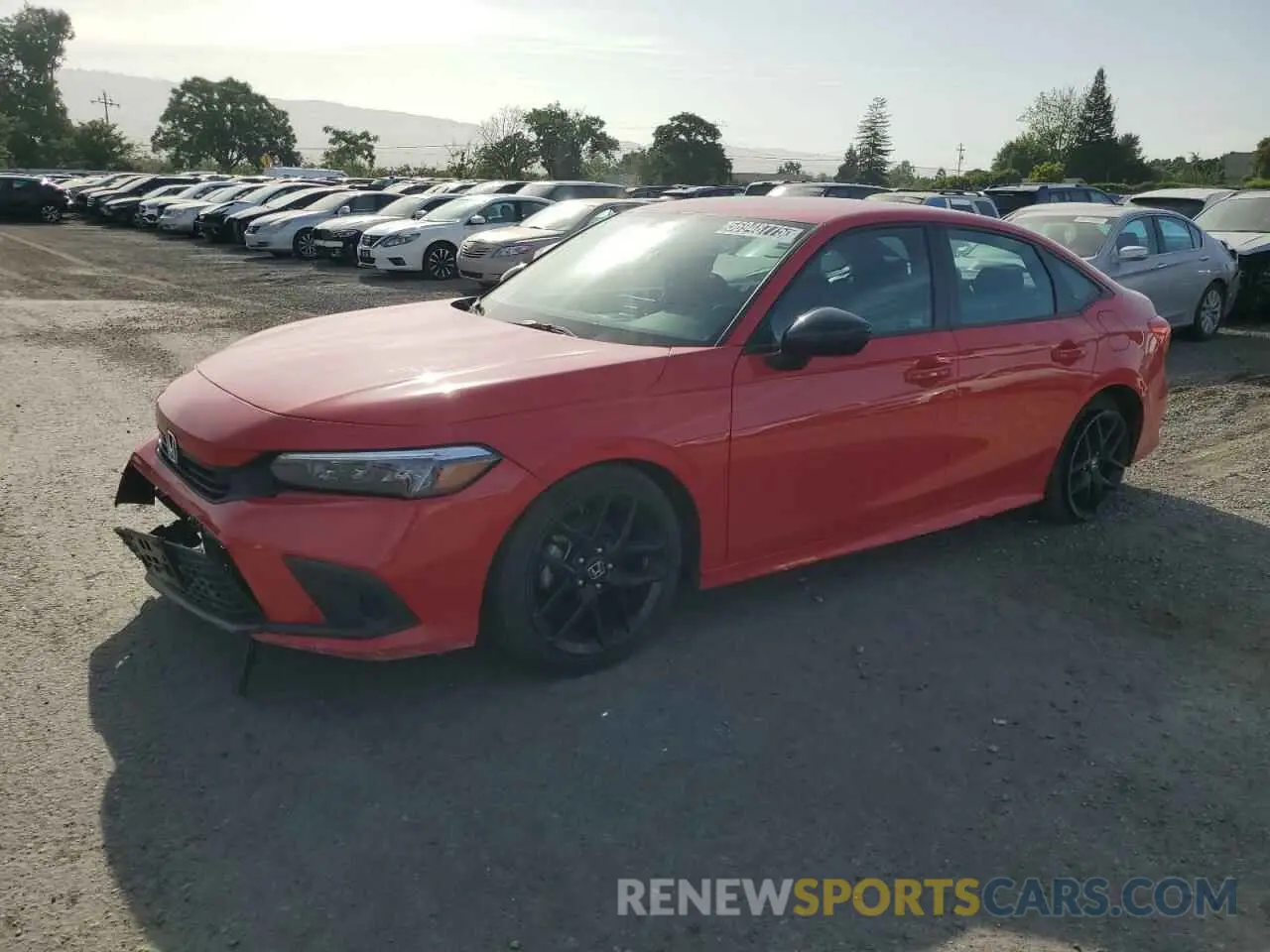 1 Photograph of a damaged car 2HGFE2F50RH551517 HONDA CIVIC 2024