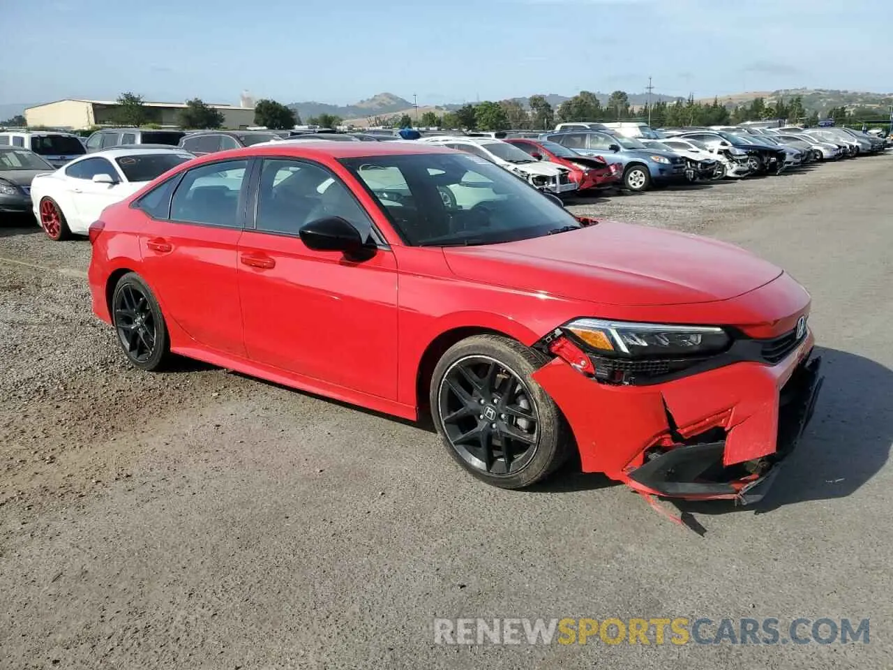 4 Photograph of a damaged car 2HGFE2F50RH551517 HONDA CIVIC 2024