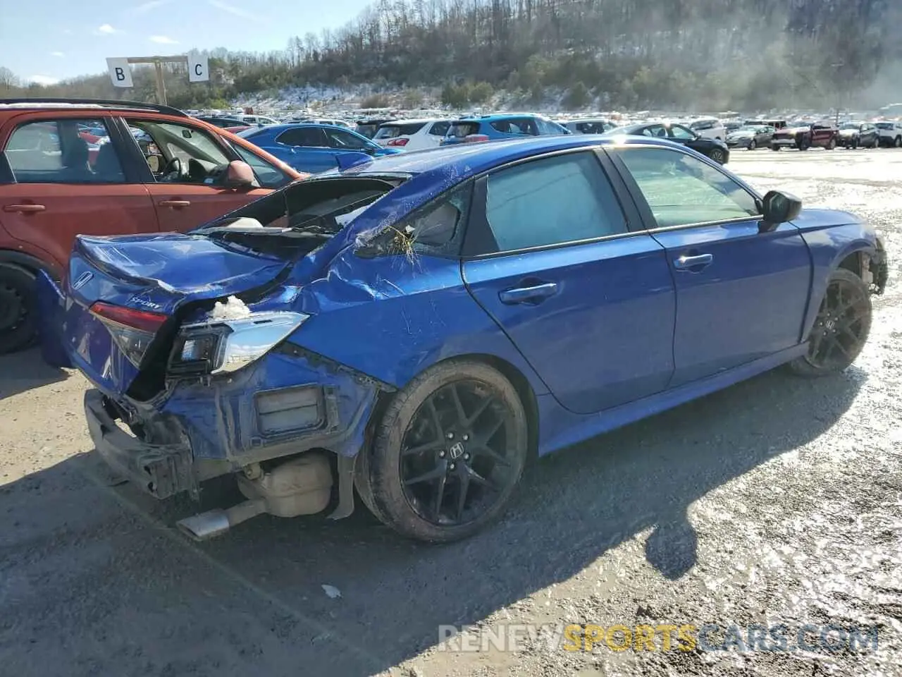 3 Photograph of a damaged car 2HGFE2F50RH576479 HONDA CIVIC 2024