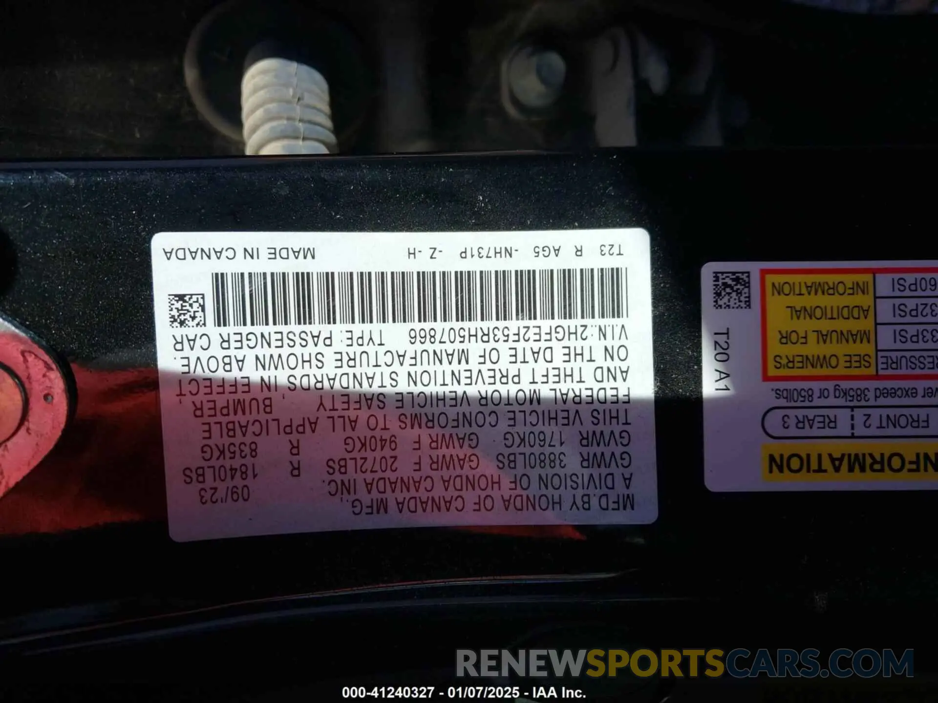 9 Photograph of a damaged car 2HGFE2F53RH507866 HONDA CIVIC 2024