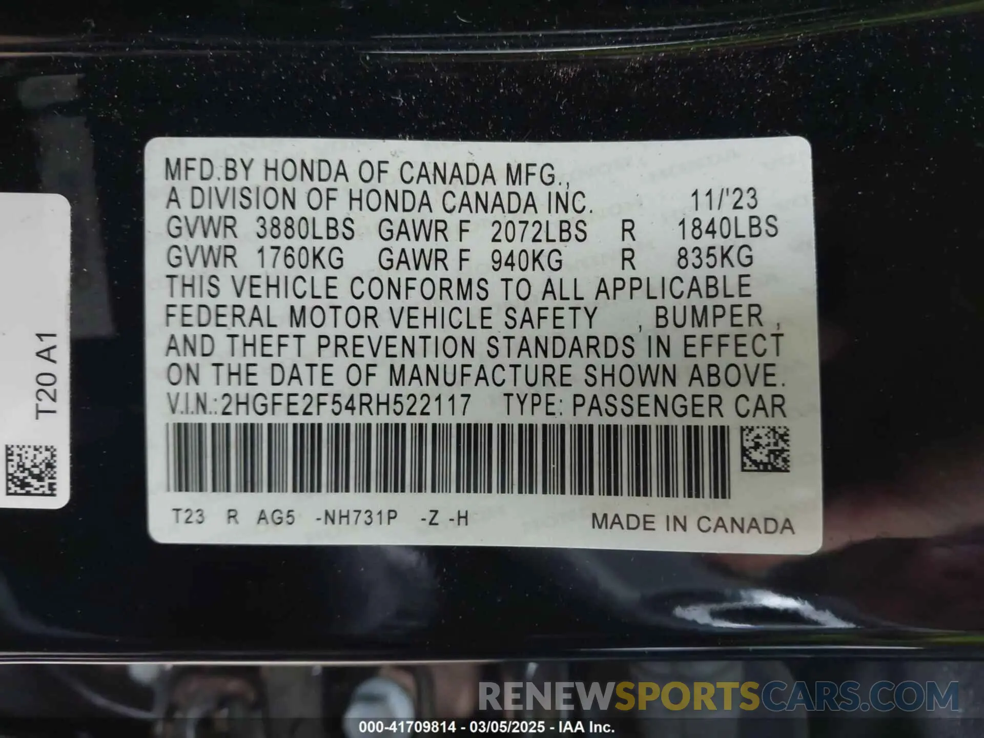 9 Photograph of a damaged car 2HGFE2F54RH522117 HONDA CIVIC 2024