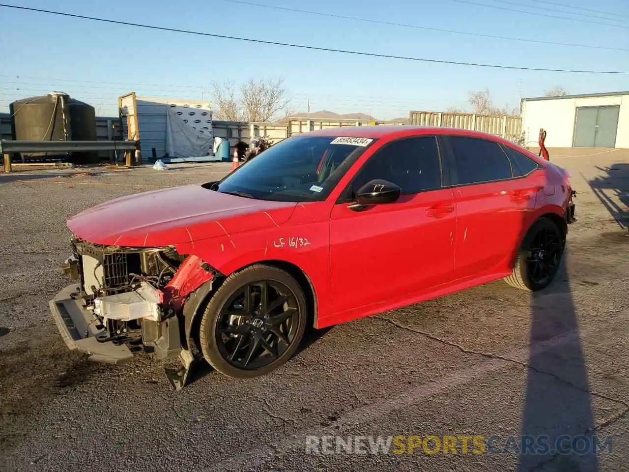 1 Photograph of a damaged car 2HGFE2F54RH522991 HONDA CIVIC 2024