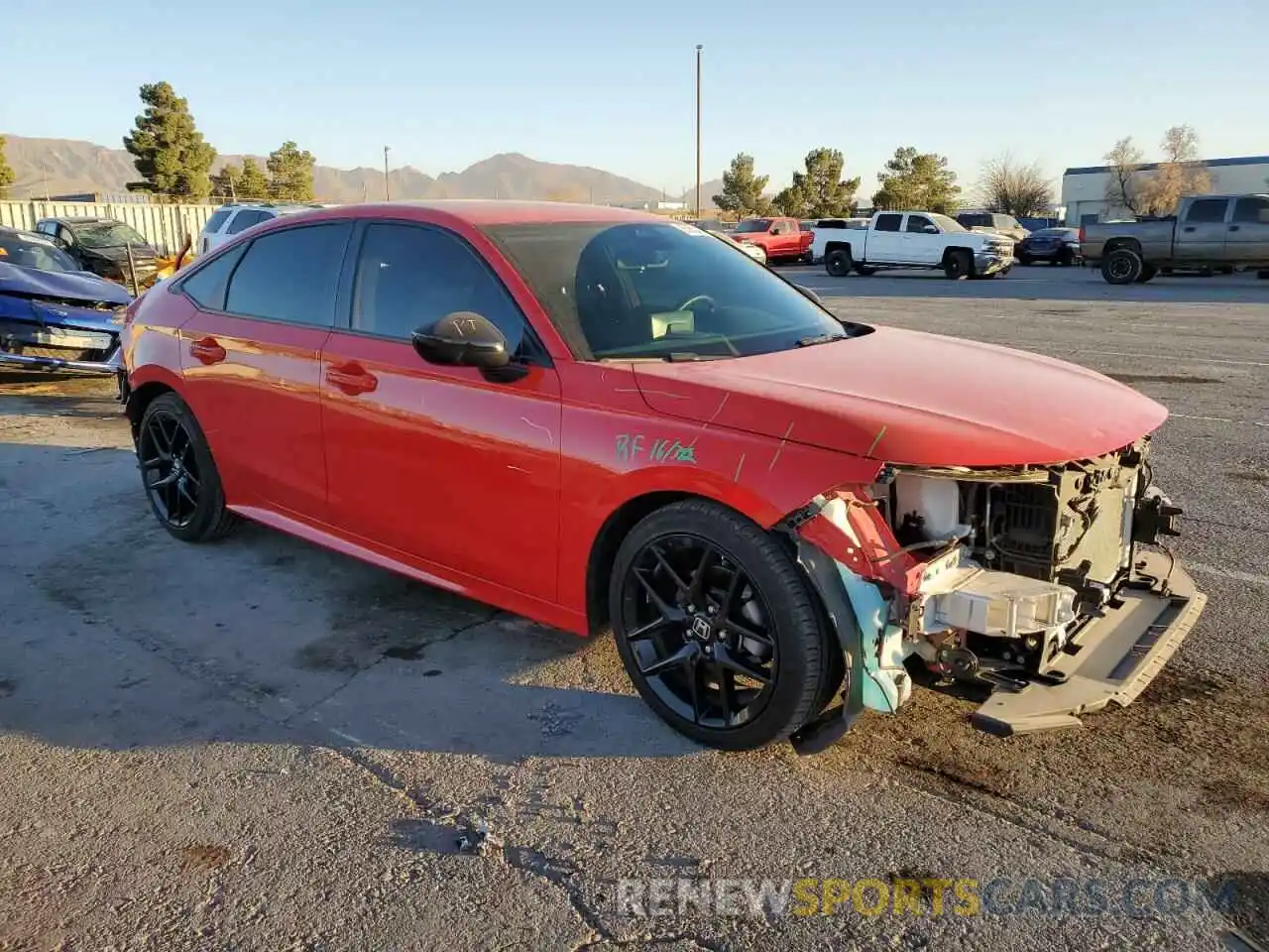 4 Photograph of a damaged car 2HGFE2F54RH522991 HONDA CIVIC 2024