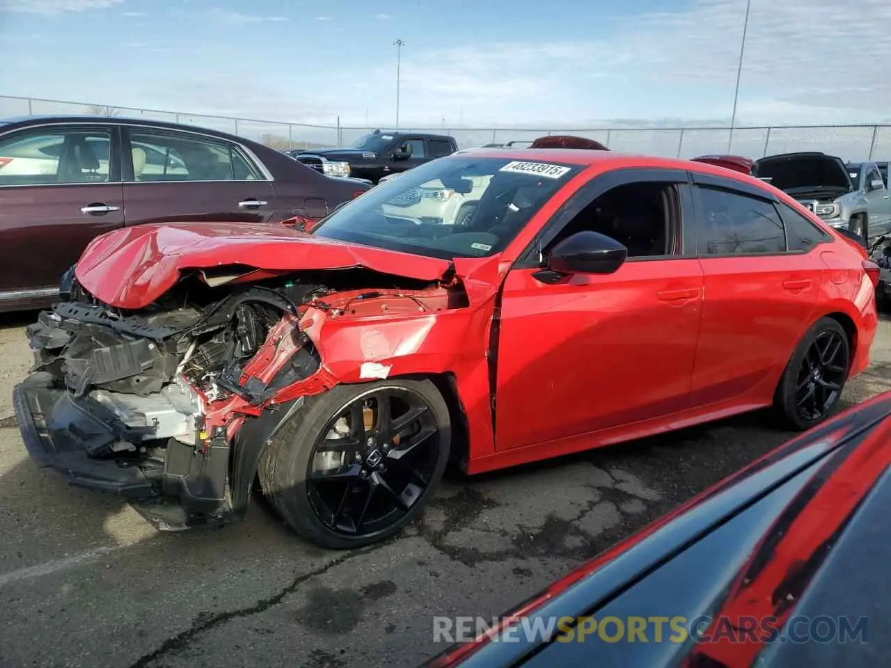 1 Photograph of a damaged car 2HGFE2F54RH539967 HONDA CIVIC 2024