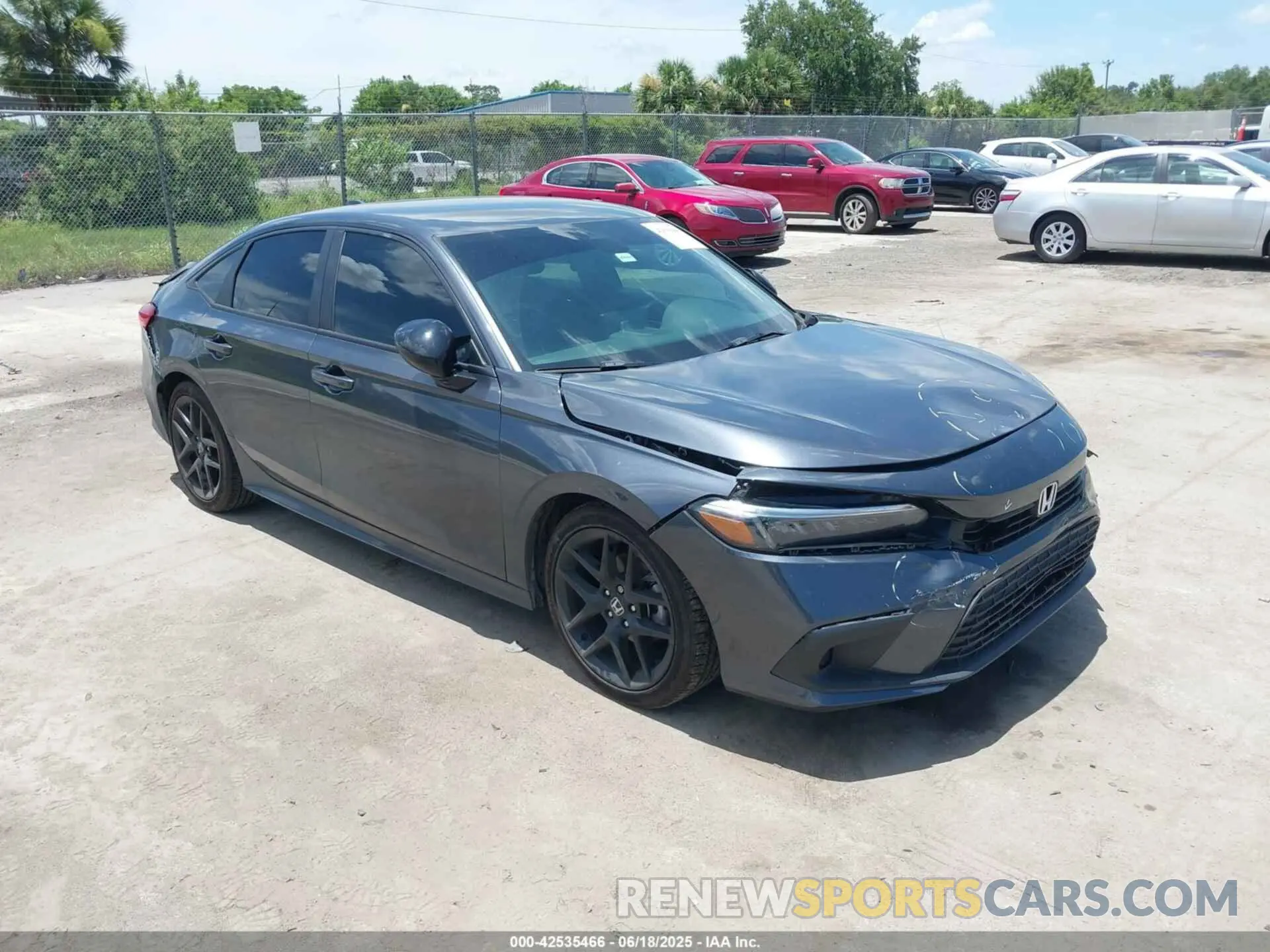 1 Photograph of a damaged car 2HGFE2F54RH544408 HONDA CIVIC 2024