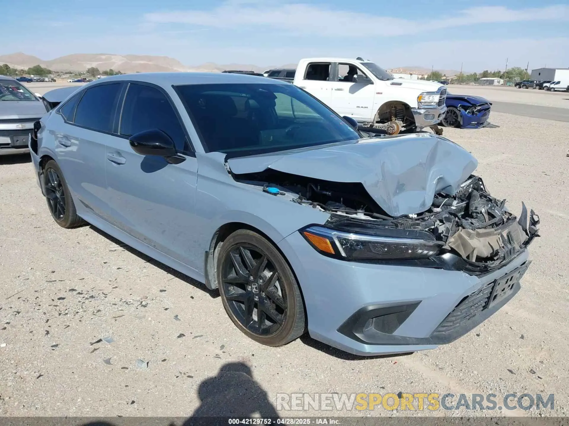 1 Photograph of a damaged car 2HGFE2F54RH568837 HONDA CIVIC 2024