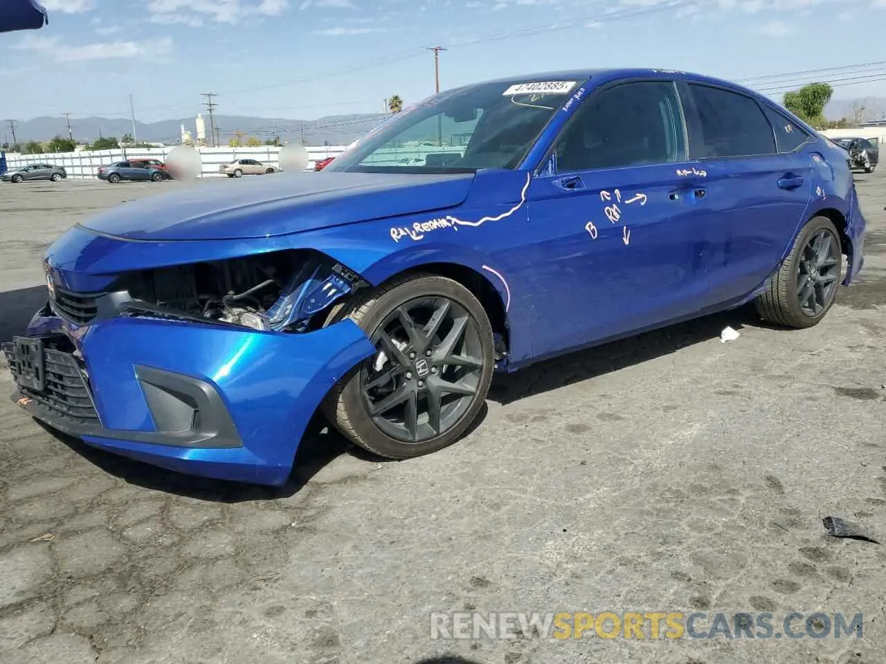 1 Photograph of a damaged car 2HGFE2F54RH589123 HONDA CIVIC 2024