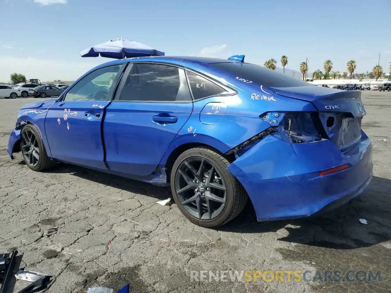 2 Photograph of a damaged car 2HGFE2F54RH589123 HONDA CIVIC 2024