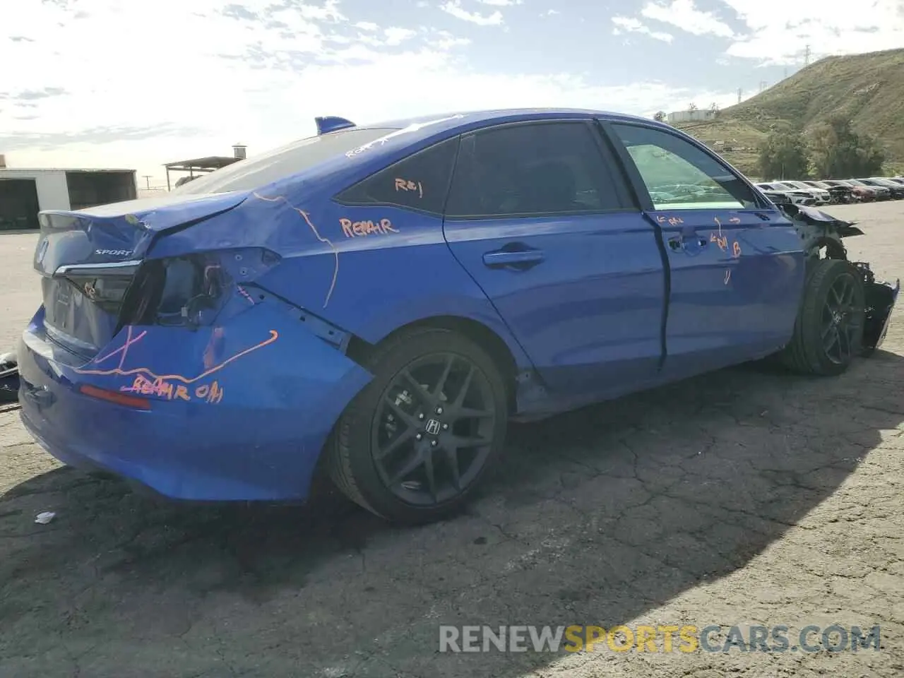 3 Photograph of a damaged car 2HGFE2F54RH589123 HONDA CIVIC 2024