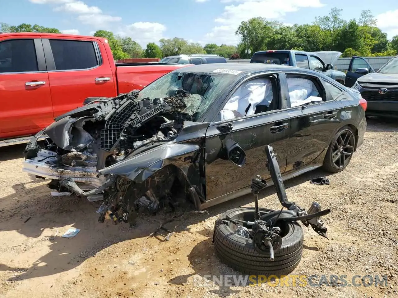 1 Photograph of a damaged car 2HGFE2F54RH590370 HONDA CIVIC 2024