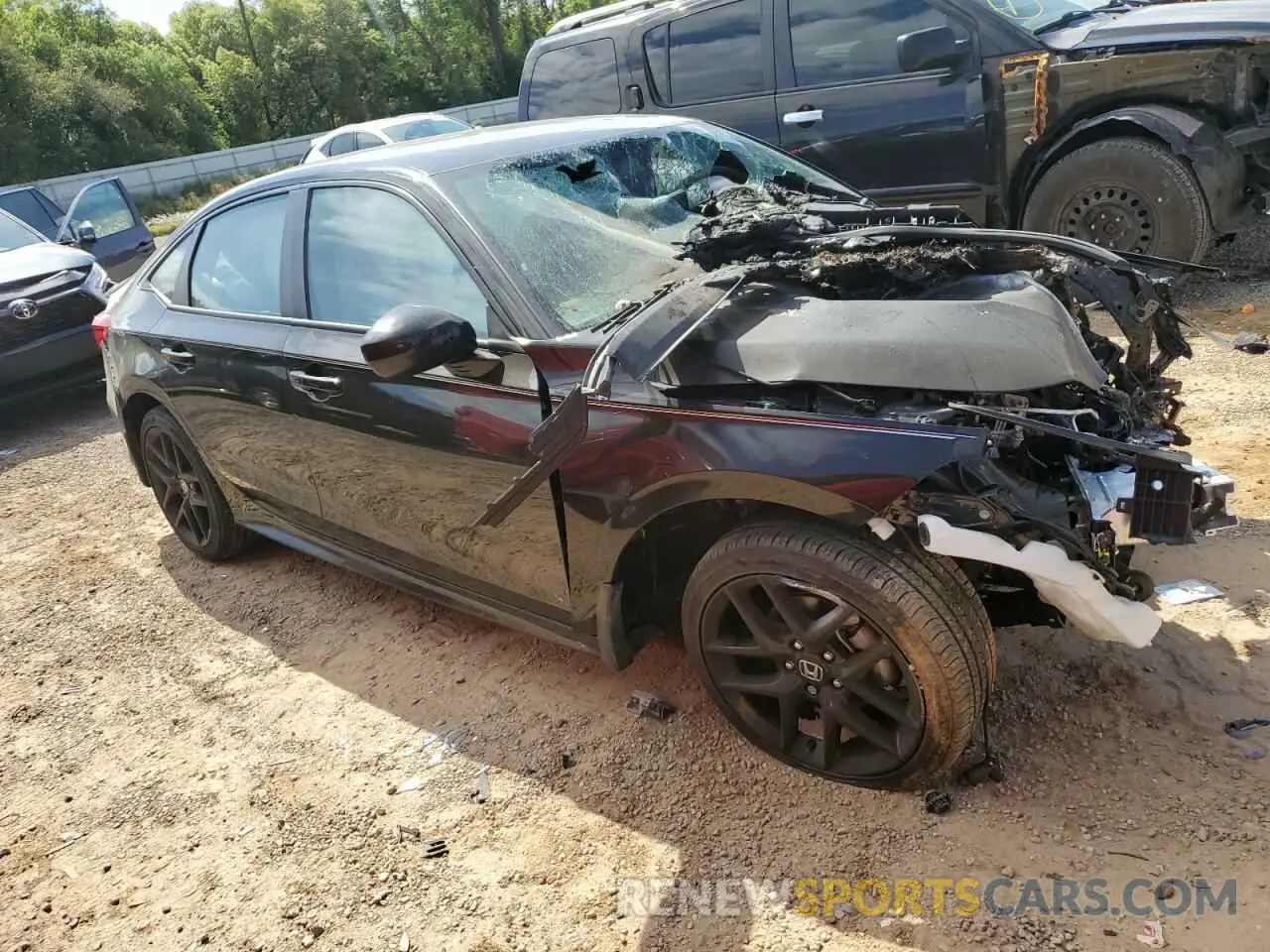 4 Photograph of a damaged car 2HGFE2F54RH590370 HONDA CIVIC 2024