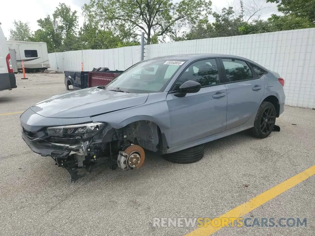 1 Photograph of a damaged car 2HGFE2F55RH527939 HONDA CIVIC 2024