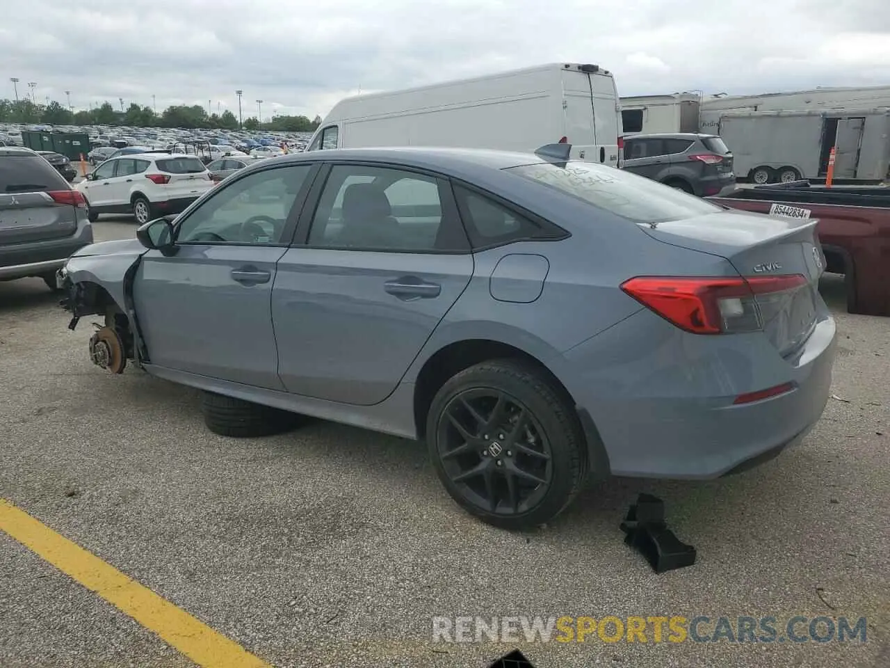 2 Photograph of a damaged car 2HGFE2F55RH527939 HONDA CIVIC 2024