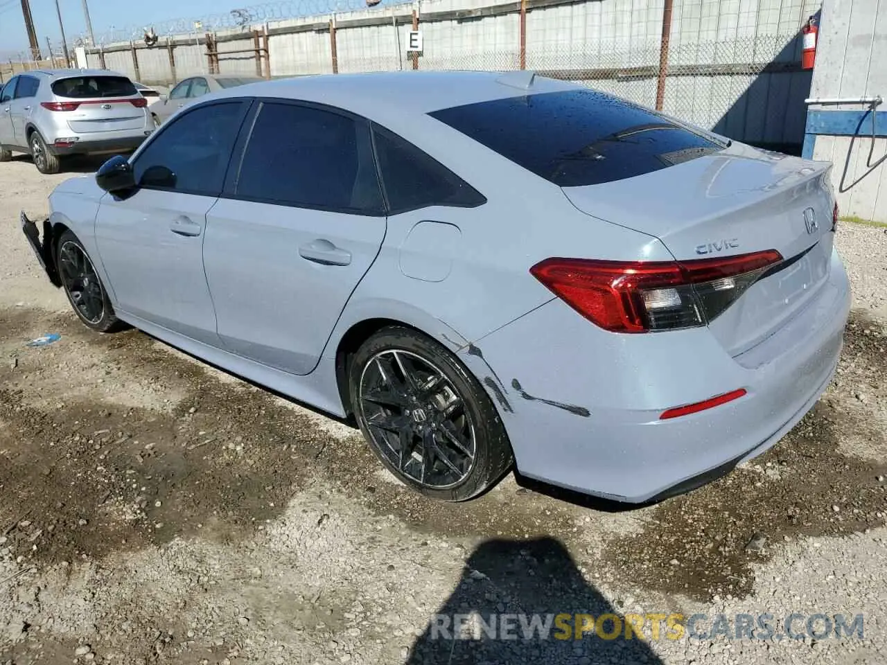 2 Photograph of a damaged car 2HGFE2F55RH528590 HONDA CIVIC 2024