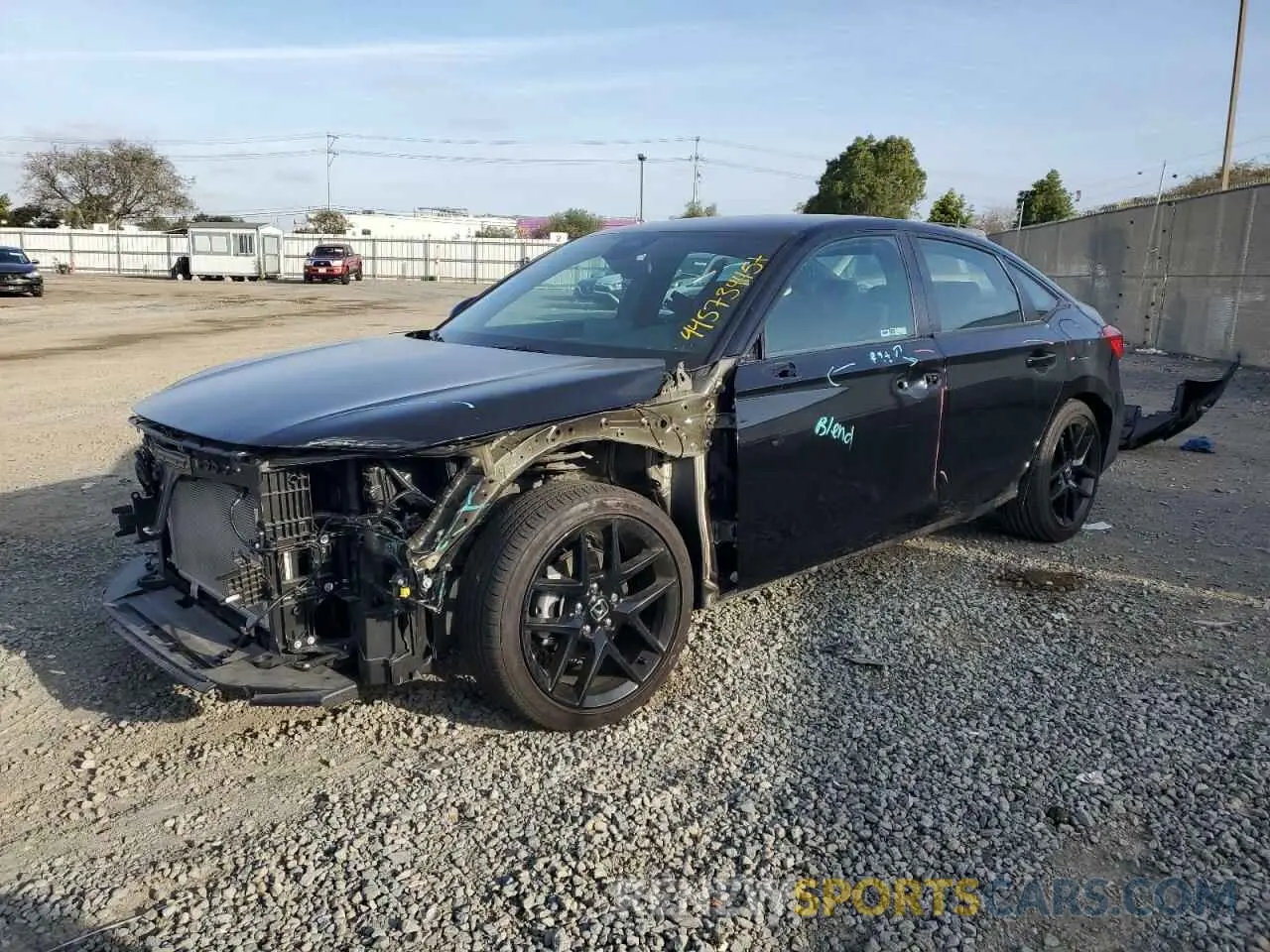 1 Photograph of a damaged car 2HGFE2F55RH536785 HONDA CIVIC 2024
