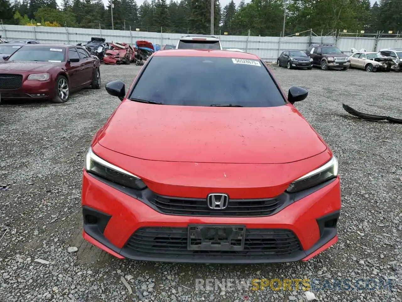 5 Photograph of a damaged car 2HGFE2F55RH545762 HONDA CIVIC 2024