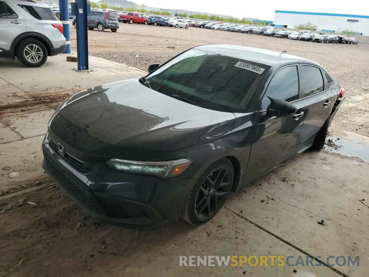 1 Photograph of a damaged car 2HGFE2F55RH571648 HONDA CIVIC 2024