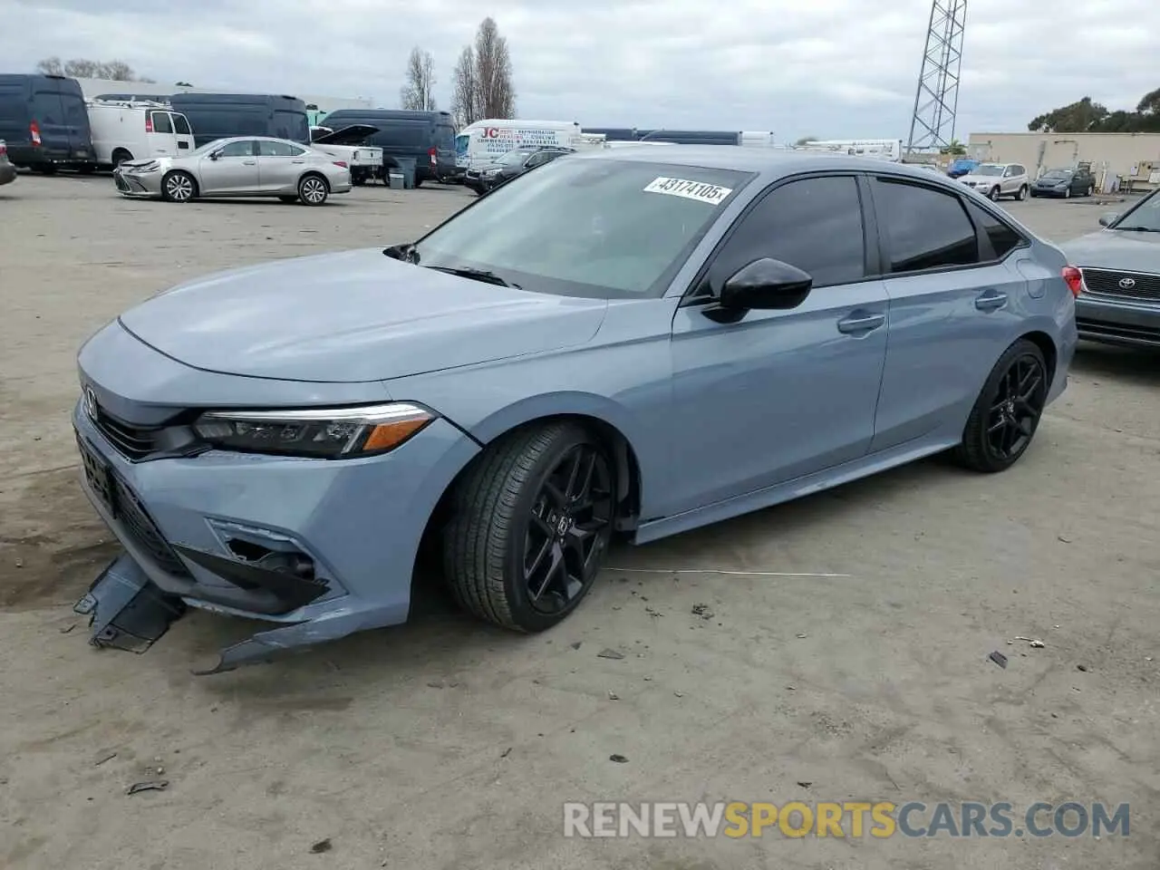 1 Photograph of a damaged car 2HGFE2F56RH516139 HONDA CIVIC 2024