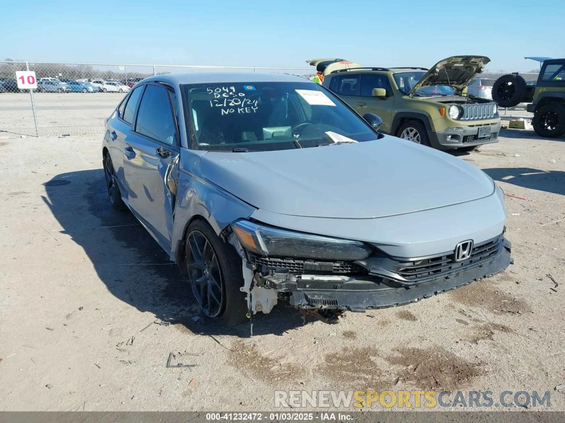 1 Photograph of a damaged car 2HGFE2F56RH521051 HONDA CIVIC 2024