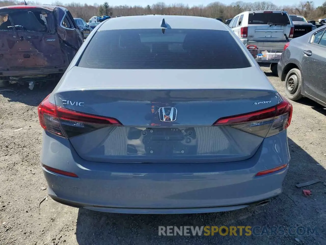 6 Photograph of a damaged car 2HGFE2F56RH524869 HONDA CIVIC 2024