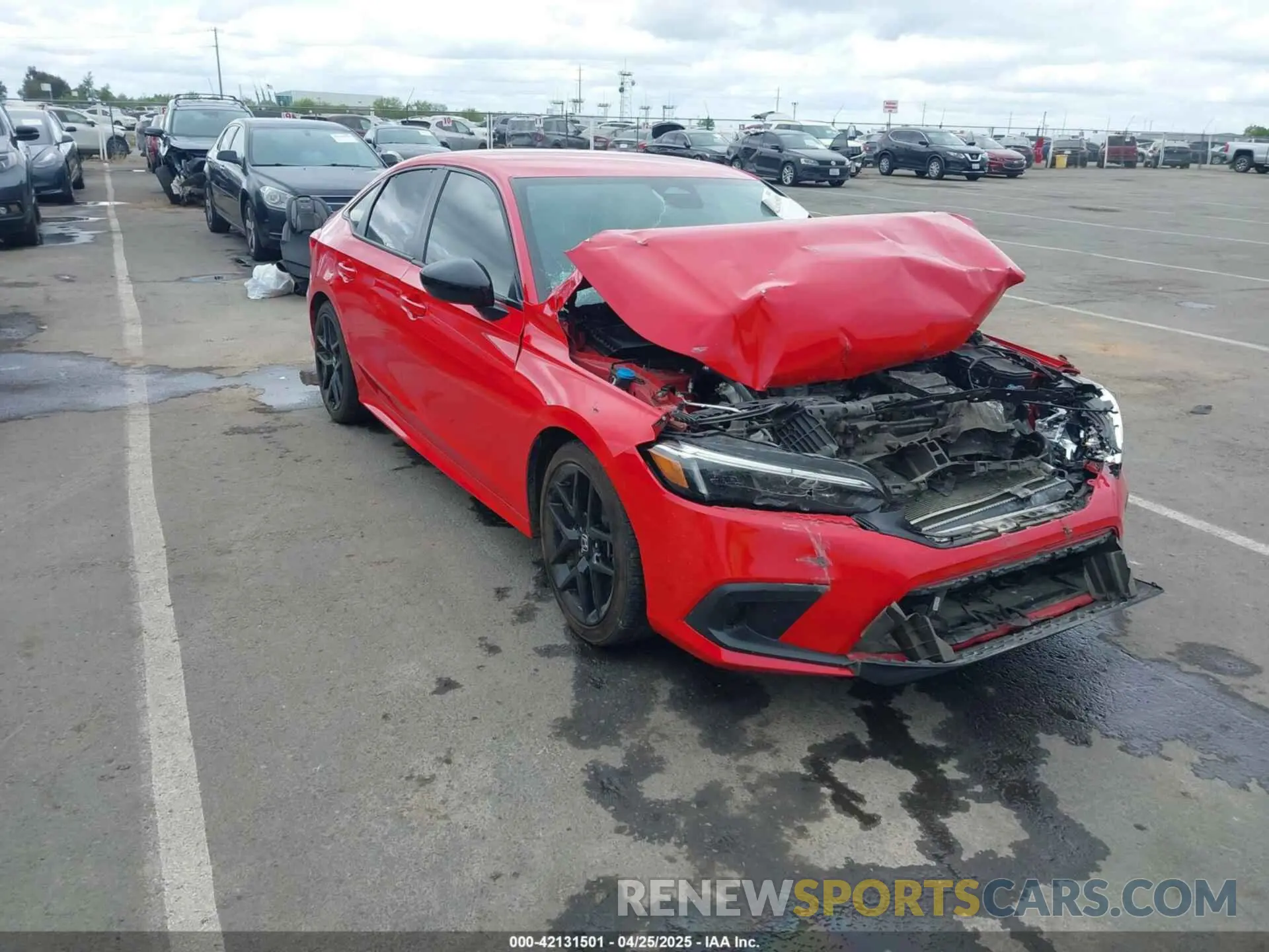 1 Photograph of a damaged car 2HGFE2F56RH525939 HONDA CIVIC 2024
