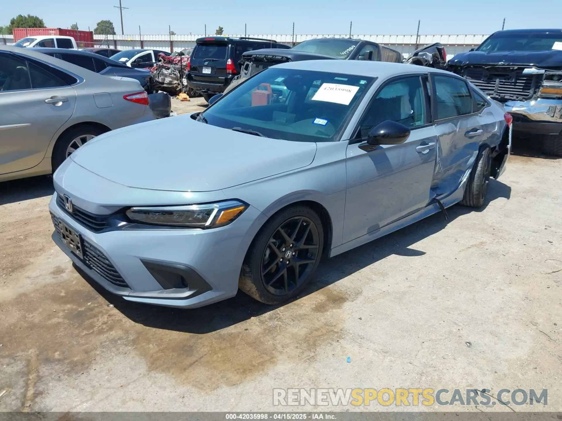 2 Photograph of a damaged car 2HGFE2F57RH526680 HONDA CIVIC 2024