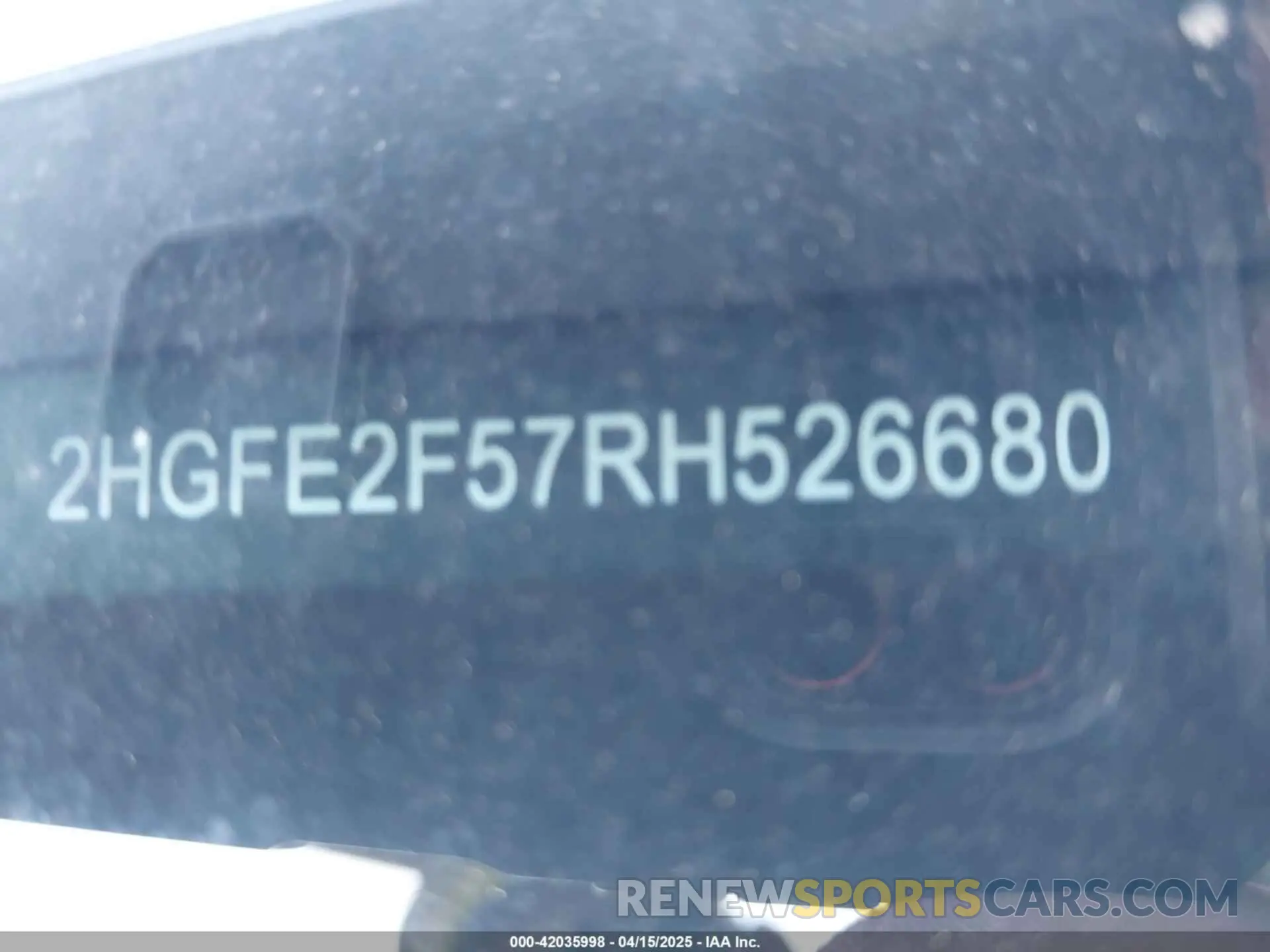 9 Photograph of a damaged car 2HGFE2F57RH526680 HONDA CIVIC 2024