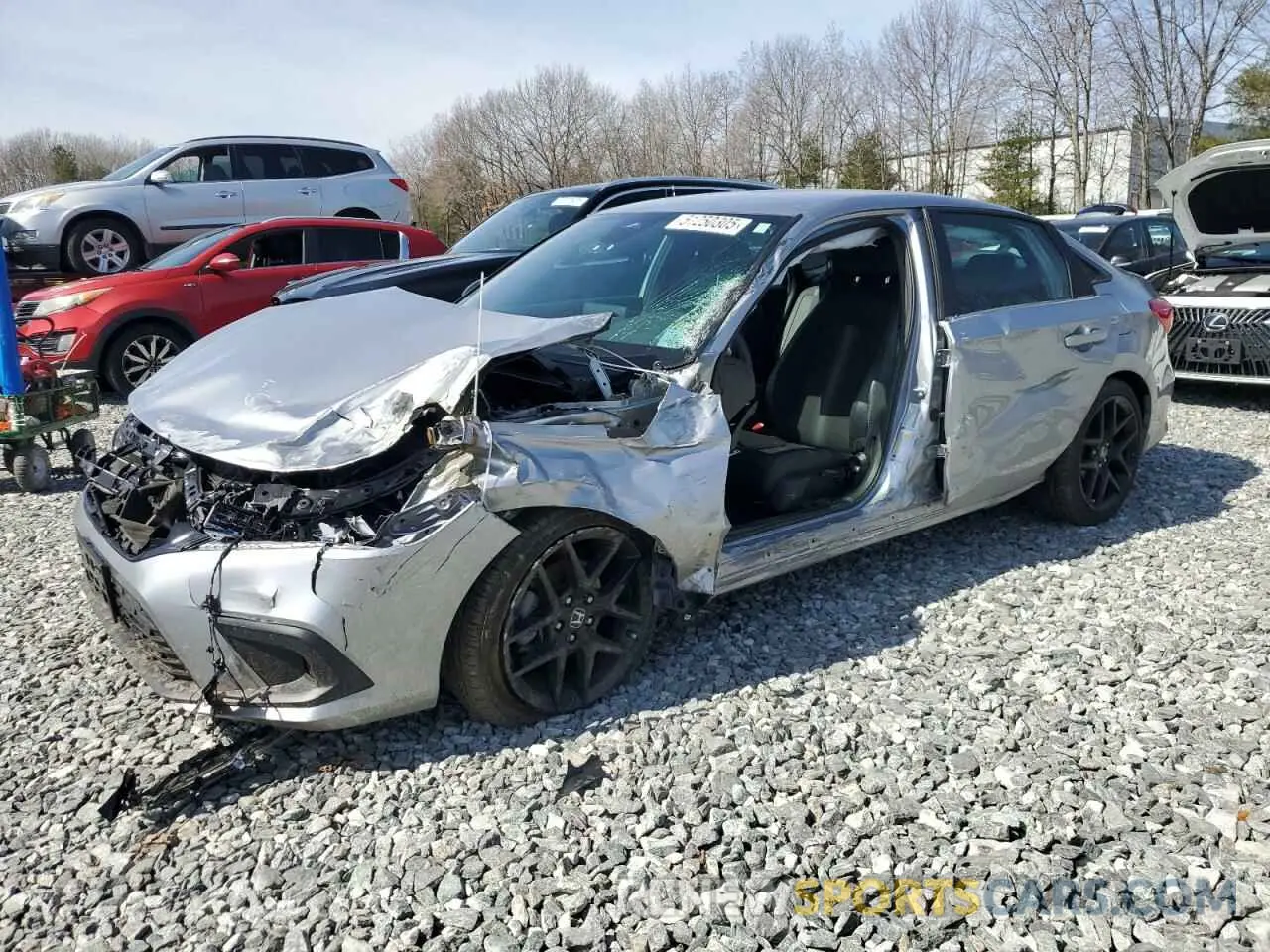 1 Photograph of a damaged car 2HGFE2F57RH550722 HONDA CIVIC 2024