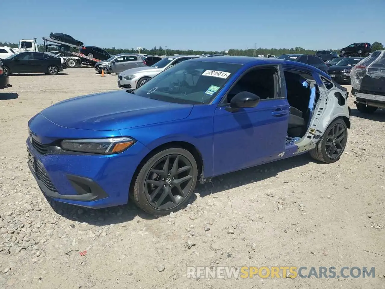 1 Photograph of a damaged car 2HGFE2F57RH589052 HONDA CIVIC 2024
