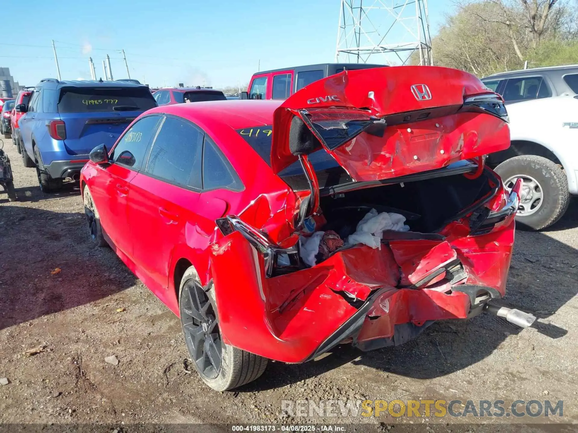 3 Photograph of a damaged car 2HGFE2F58RH538028 HONDA CIVIC 2024
