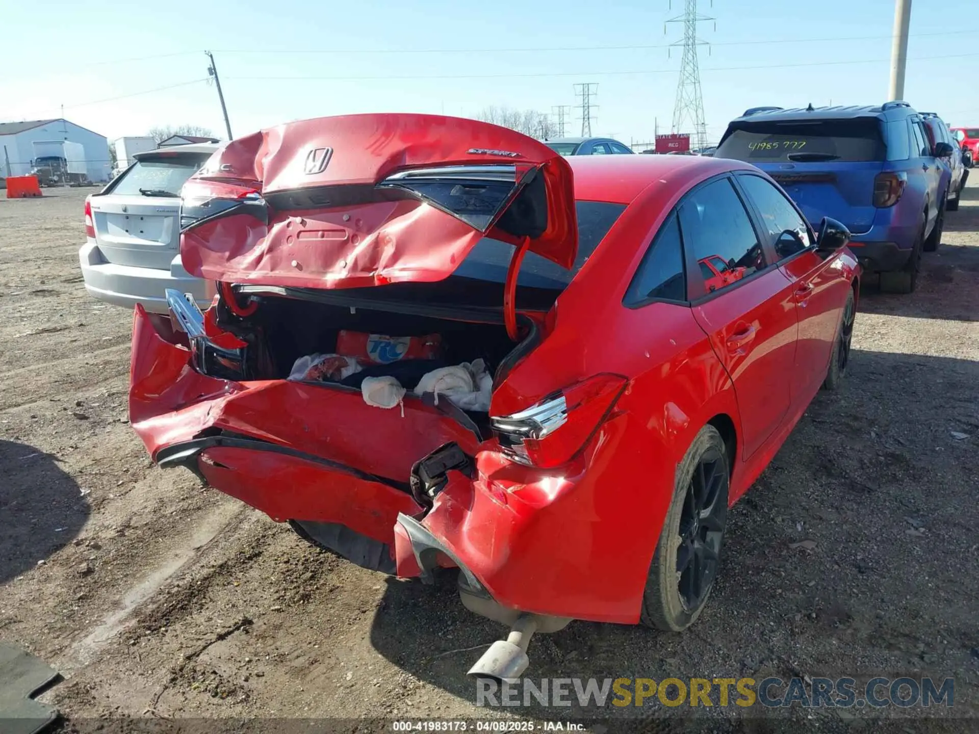 4 Photograph of a damaged car 2HGFE2F58RH538028 HONDA CIVIC 2024