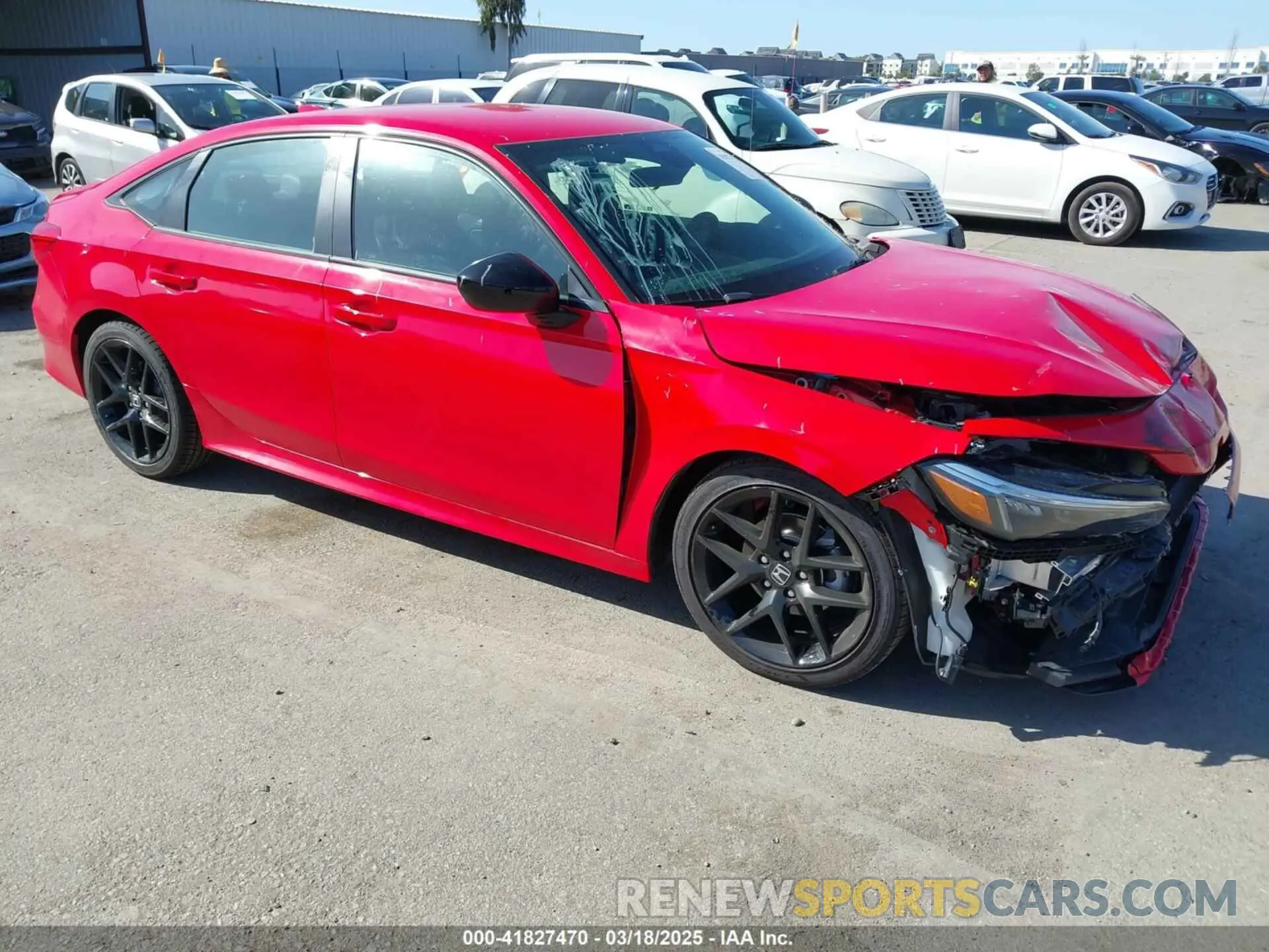 1 Photograph of a damaged car 2HGFE2F58RH581171 HONDA CIVIC 2024