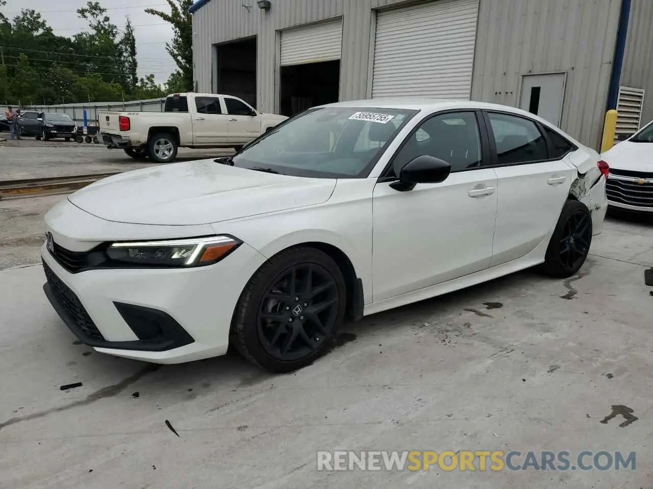1 Photograph of a damaged car 2HGFE2F58RH590176 HONDA CIVIC 2024