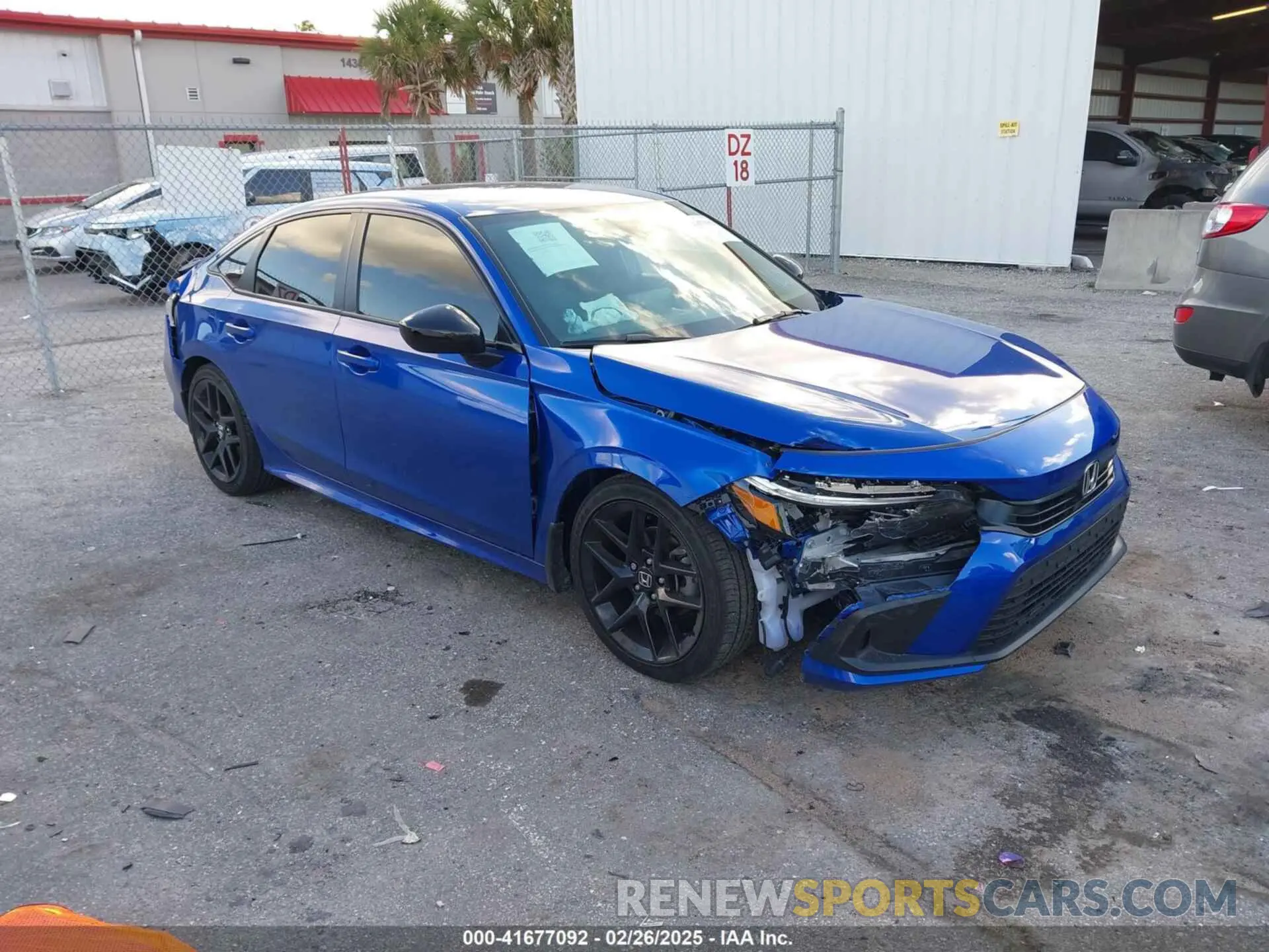 1 Photograph of a damaged car 2HGFE2F5XRH570141 HONDA CIVIC 2024